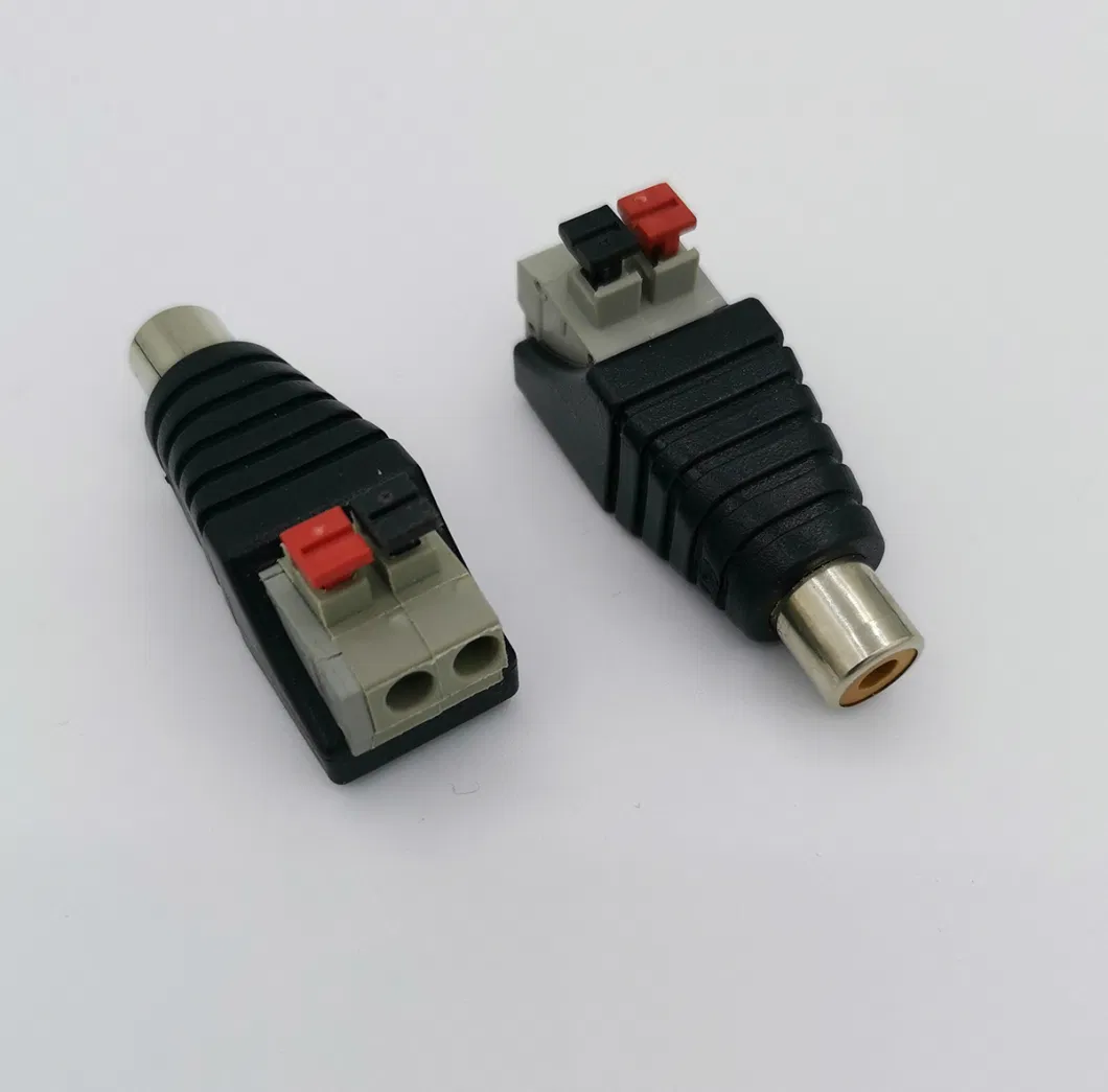 Quick Type RCA Female Connector for CCTV Camera