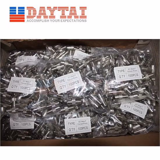 Переходник IEC между мужчинами и женщинами F Разъем кабельного телевидения